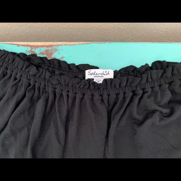 NEW, Splendid, Black/Off Shoulder Top, Size Medium - Picture 4 of 4